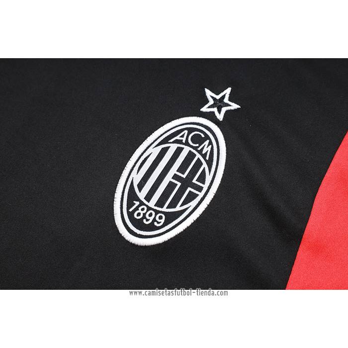 Chandal del AC Milan 2023 2024 Manga Corta Negro